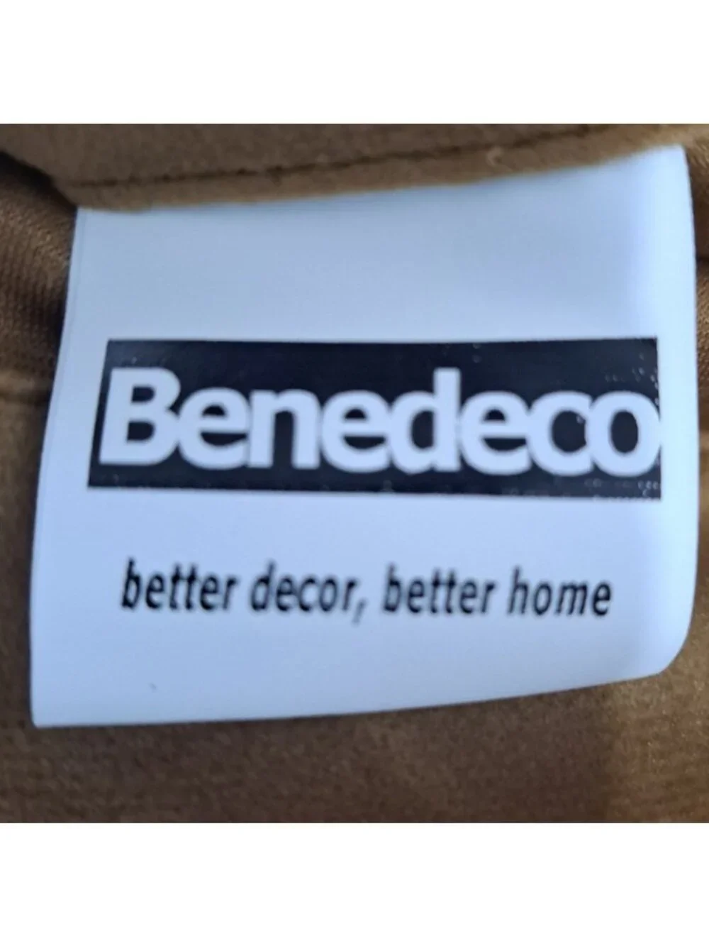 Benedeco Camel Brown Polyester Velvet Curtains New in Package 52